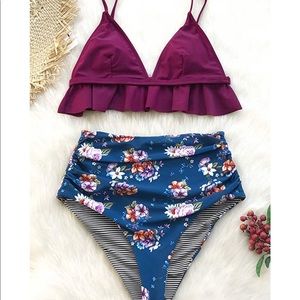 Cupshe High Waisted Bikini Reversible